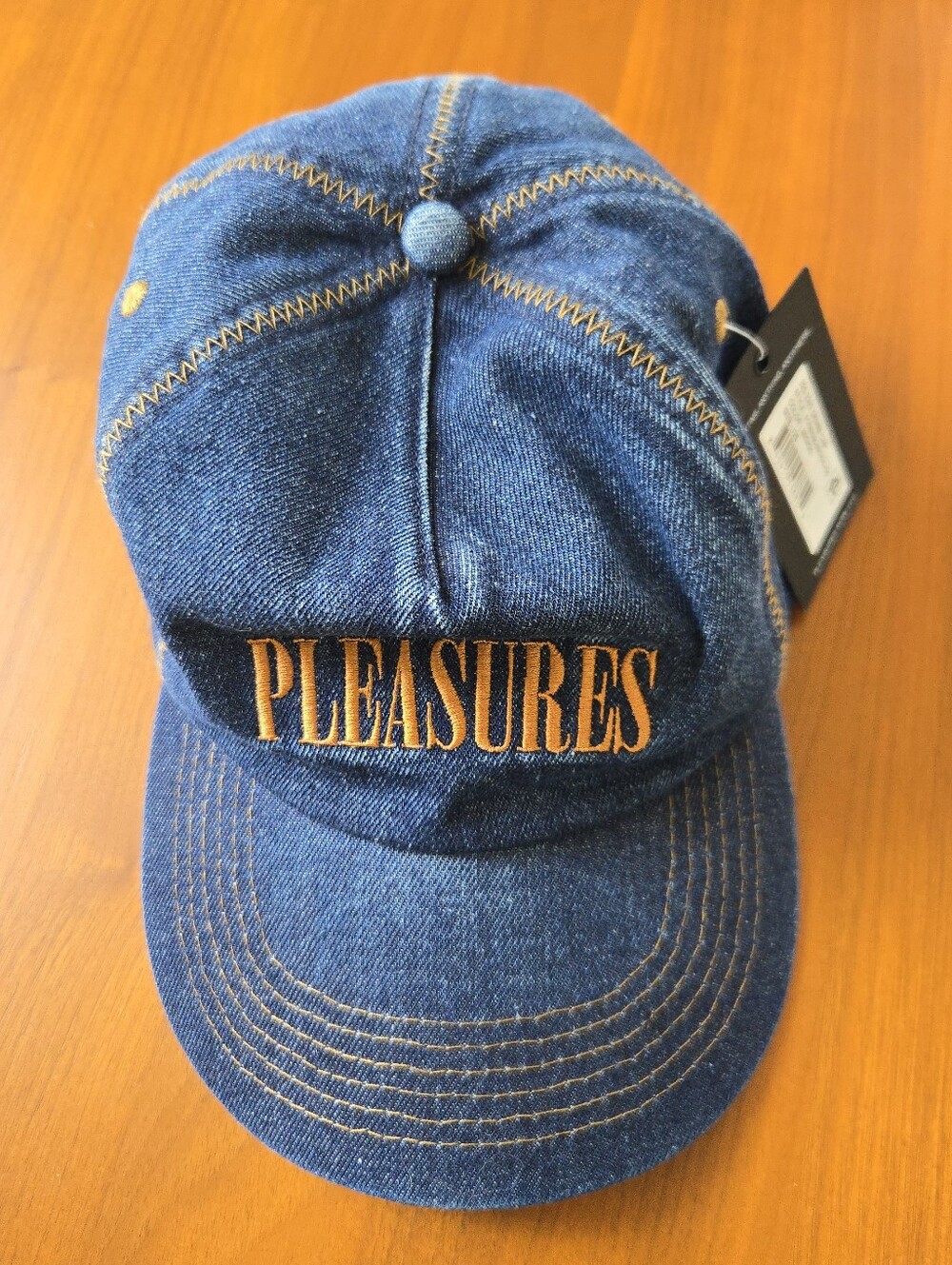 NWT! Pleasures Denim Baseball Cap